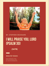 I Will Praise You, Lord SATB choral sheet music cover